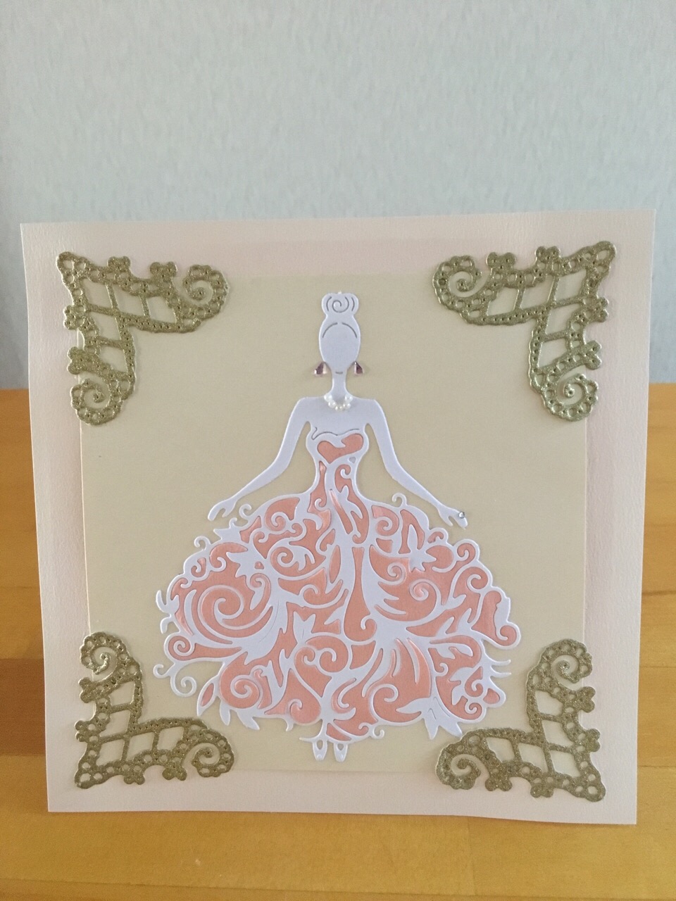 結婚式 招待状 手作り ドレス カード DIY wedding card